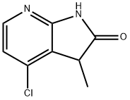 4‐chloro‐3‐methyl‐1H,2H,3H‐pyrrolo[2,3‐b]pyridin‐2‐one Struktur