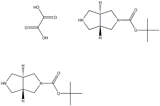 tert-butyl (3as,6as)-rel-octahydropyrrolo[3,4-c]pyrrole-2-carboxylate hemioxalate Struktur