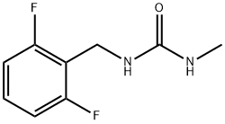 1-[(2,6-difluorophenyl)methyl]-3-methylurea Struktur