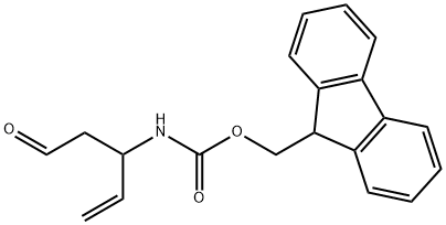 (9H-fluoren-9-yl)methyl N-(5-oxopent-1-en-3-yl)carbamate Struktur