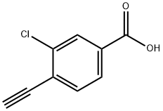 3-Chloro-4-ethynylbenzoic acid Struktur