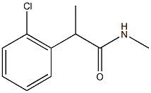 2-(2-chlorophenyl)-N-methylpropanamide Struktur