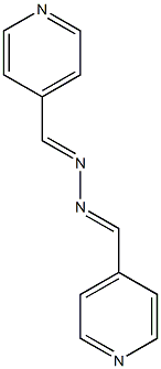 4-Pyridinecarboxaldehyde,(2E)-2-(4-pyridinylmethylene)hydrazone,[C(E)]- Struktur