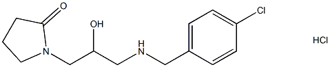 1-(3-{[(4-chlorophenyl)methyl]amino}-2-hydroxypropyl)pyrrolidin-2-one hydrochloride Struktur