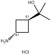 2-[trans-3-aminocyclobutyl]propan-2-ol hcl Struktur