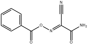 (E)-[carbamoyl(cyano)methylidene]amino benzoate Struktur