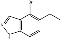 4-Bromo-5-ethyl-1H-indazole Struktur