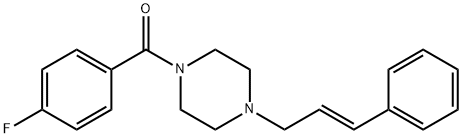 1-(4-fluorobenzoyl)-4-[(2E)-3-phenylprop-2-en-1-yl]piperazine Struktur