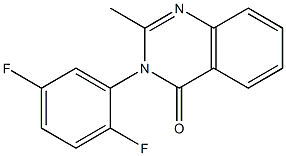 3-(2,5-difluorophenyl)-2-methyl-3,4-dihydroquinazolin-4-one Struktur