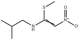 (2-methylpropyl)[(Z)-1-(methylsulfanyl)-2-nitroethenyl]amine Struktur