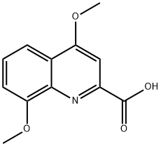 4,8-dimethoxyquinoline-2-carboxylic acid Struktur