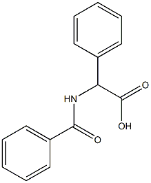 2-phenyl-2-(phenylformamido)acetic acid Struktur