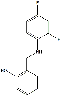 2-{[(2,4-difluorophenyl)amino]methyl}phenol Struktur