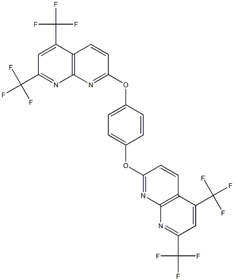 1,8-Naphthyridine,2,2-[1,4-phenylenebis(oxy)]bis[5,7-bis(trifluoromethyl)-(9CI) Struktur