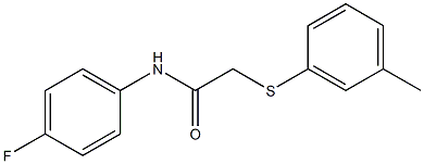 N-(4-fluorophenyl)-2-[(3-methylphenyl)sulfanyl]acetamide Struktur