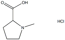 1-Methylprrolidine-2-carboxylic acid hydrochloride Struktur