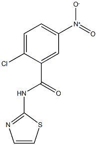 2-chloro-5-nitro-N-(1,3-thiazol-2-yl)benzamide Struktur