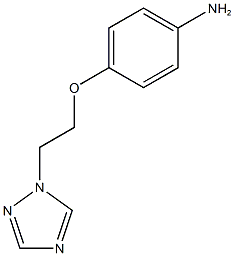 4-[2-(1H-1,2,4-triazol-1-yl)ethoxy]aniline Struktur