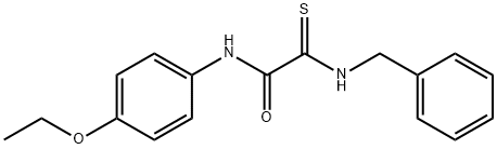 2-(benzylamino)-N-(4-ethoxyphenyl)-2-thioxoacetamide Struktur