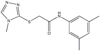 N-(3,5-dimethylphenyl)-2-[(4-methyl-4H-1,2,4-triazol-3-yl)sulfanyl]acetamide Structure