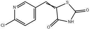 (5E)-5-[(6-chloropyridin-3-yl)methylidene]-1,3-thiazolidine-2,4-dione Struktur