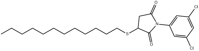 1-(3,5-dichlorophenyl)-3-(dodecylsulfanyl)pyrrolidine-2,5-dione Struktur