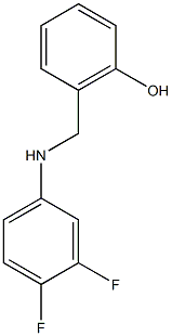 2-{[(3,4-difluorophenyl)amino]methyl}phenol Struktur