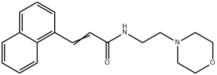 (2Z)-N-[2-(morpholin-4-yl)ethyl]-3-(naphthalen-1-yl)prop-2-enamide Struktur