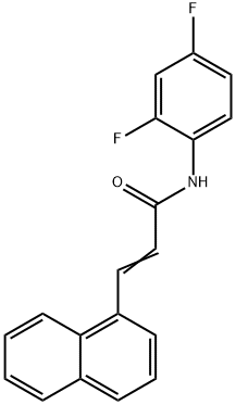 (2Z)-N-(2,4-difluorophenyl)-3-(naphthalen-1-yl)prop-2-enamide Struktur