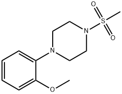 1-(2-methoxyphenyl)-4-(methylsulfonyl)piperazine Struktur