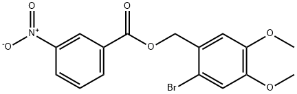 (2-bromo-4,5-dimethoxyphenyl)methyl 3-nitrobenzoate Struktur