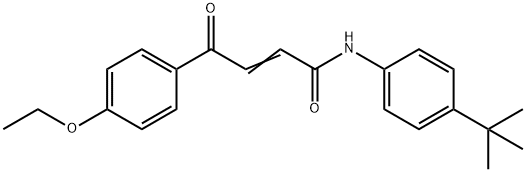 (2E)-N-(4-tert-butylphenyl)-4-(4-ethoxyphenyl)-4-oxobut-2-enamide Struktur