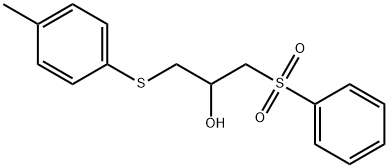 1-(benzenesulfonyl)-3-[(4-methylphenyl)sulfanyl]propan-2-ol Struktur