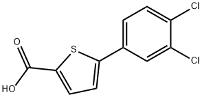 5-(3,4-dichlorophenyl)thiophene-2-carboxylic acid Struktur