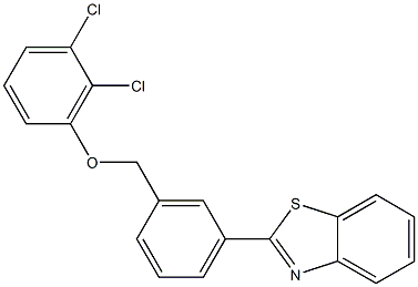 2-{3-[(2,3-dichlorophenoxy)methyl]phenyl}-1,3-benzothiazole Struktur