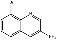 3-Quinolinamine,8-bromo-(9CI) Struktur