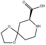 (7S)-1,4-dioxa-8-azaspiro[4.5]decane-7-carboxylic acid Struktur