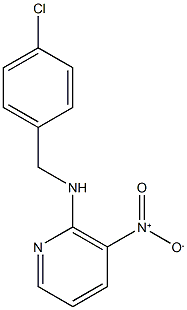 N-[(4-chlorophenyl)methyl]-3-nitropyridin-2-amine Struktur