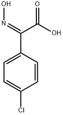 (2Z)-2-(4-chlorophenyl)-2-(N-hydroxyimino)acetic acid Struktur