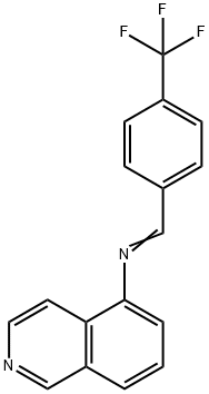 (1E)-N-(isoquinolin-5-yl)-1-[4-(trifluoromethyl)phenyl]methanimine Struktur