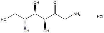 1-Amino-1-deoxy-D-fructose hydrochloride Struktur