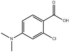 2-Chloro-4-dimethylamino-benzoicacid Struktur