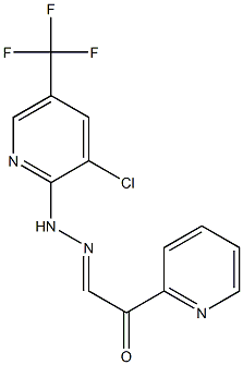 (2E)-2-{2-[3-chloro-5-(trifluoromethyl)pyridin-2-yl]hydrazin-1-ylidene}-1-(pyridin-2-yl)ethan-1-one Struktur