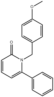 1-[(4-methoxyphenyl)methyl]-6-phenyl-1,2-dihydropyridin-2-one Struktur