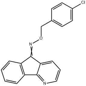 (5E)-N-[(4-chlorophenyl)methoxy]-5H-indeno[1,2-b]pyridin-5-imine Struktur