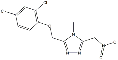 3-[(2,4-dichlorophenoxy)methyl]-4-methyl-5-(nitromethyl)-4H-1,2,4-triazole Struktur