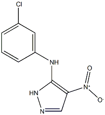 N-(3-chlorophenyl)-4-nitro-1H-pyrazol-5-amine Struktur