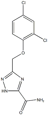 3-[(2,4-dichlorophenoxy)methyl]-1H-1,2,4-triazole-5-carboxamide Struktur