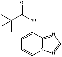 2,2-dimethyl-N-[1,2,4]triazolo[1,5-a]pyridin-8-ylpropanamide Struktur