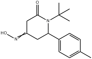 (4E)-1-tert-butyl-4-(hydroxyimino)-6-(4-methylphenyl)piperidin-2-one Struktur